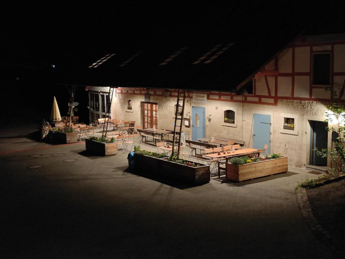 Gasthaus Holdermuehle Creglingen Buitenkant foto